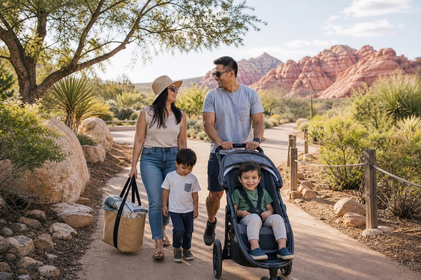 Family-friendly Las Vegas date ideas away from casinos, with desert gardens and a morning walk