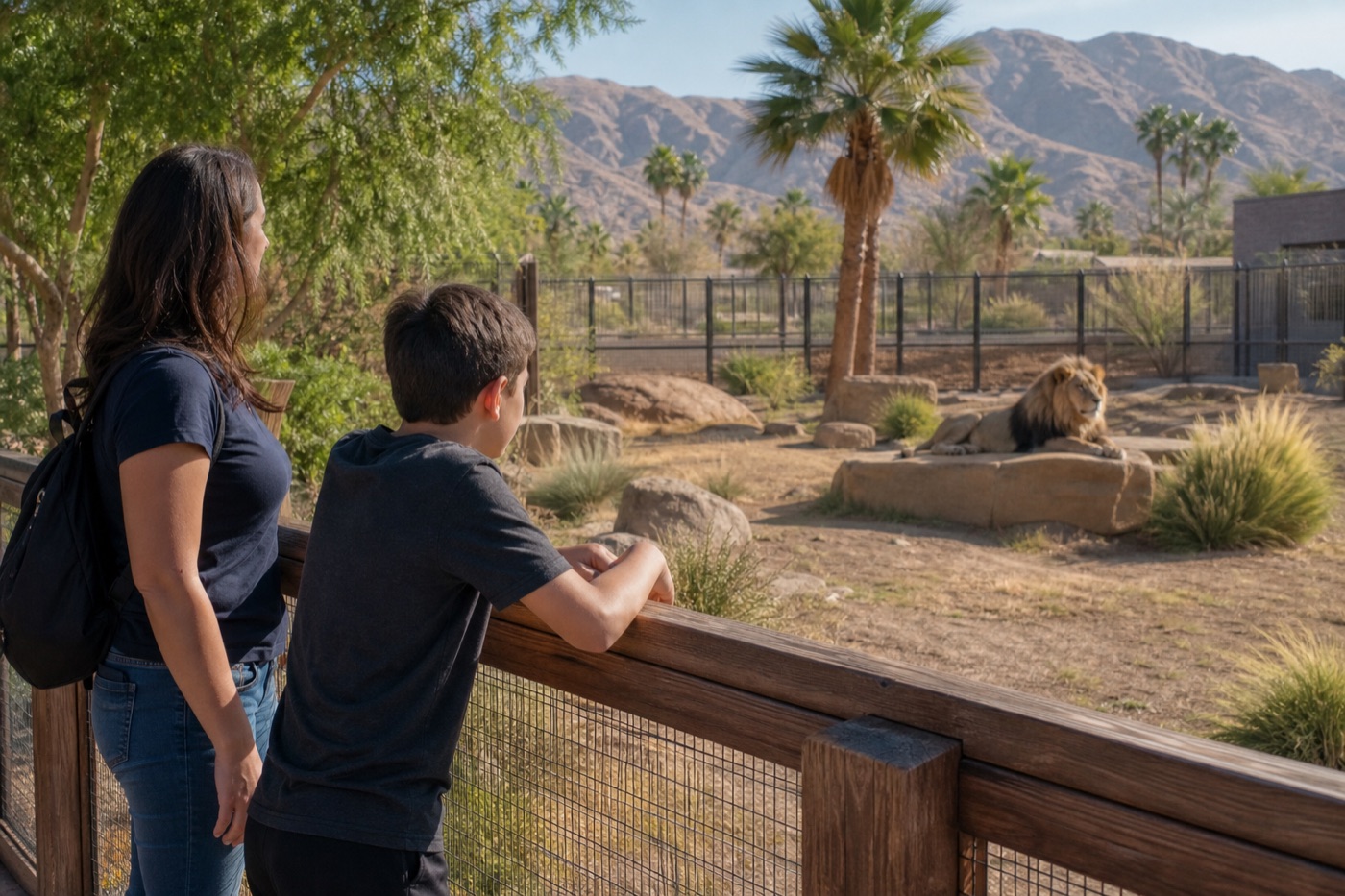 Lion Habitat Ranch With Kids: Easy Henderson Animal Stop